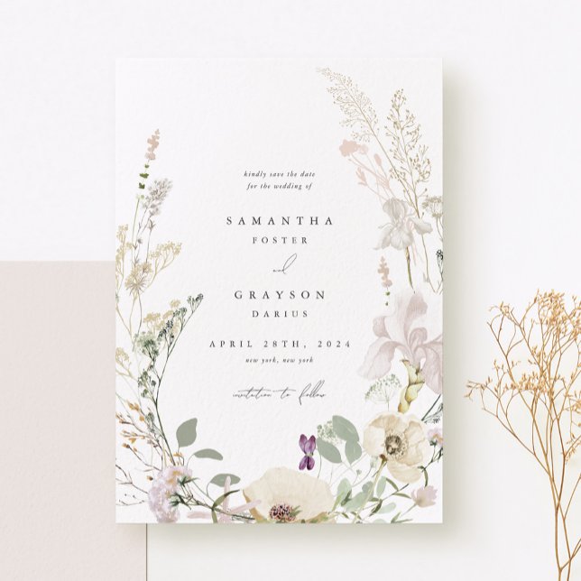Botanical Wedding Save the Date Card (Creator Uploaded)