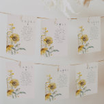 Botanical Wedding Table Cards<br><div class="desc">This is an elegant sunflower table card template featuring beautiful watercolor sunflowers and hues of sage cream. All wording and fonts are editable on this rustic sunflower design. The only colours that are not editable are the colours of the watercolor floral design // For matching designs, search AURELIA in the...</div>