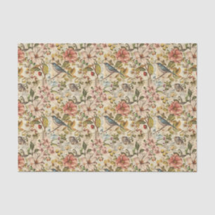 Botanical Whimsy Collage Tissue Paper