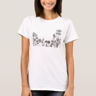 Botanical Wild Flowers Nature Lover Floral T-Shirt