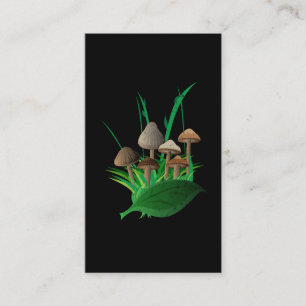 Botanical Wild Mushrooms Fungiphile Mycology Business Card