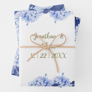 Botanical Wildflower Aesthetic Design Wrapping Paper Sheet