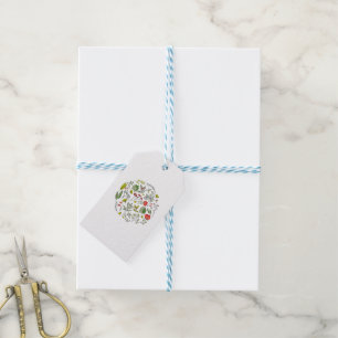 Botanical Wildflower Garden Gift Tags