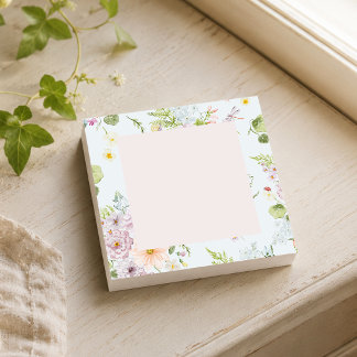 Botanical Wildflower Post-it Notes