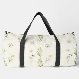 Botanical Wildflower Scatter Duffle Bag
