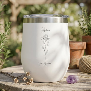 Botanical Wildflower Sketch Gift for Nature Lovers