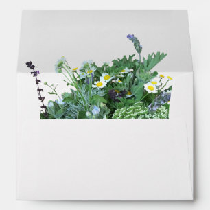 Botanical Wildflower Wedding Envelope