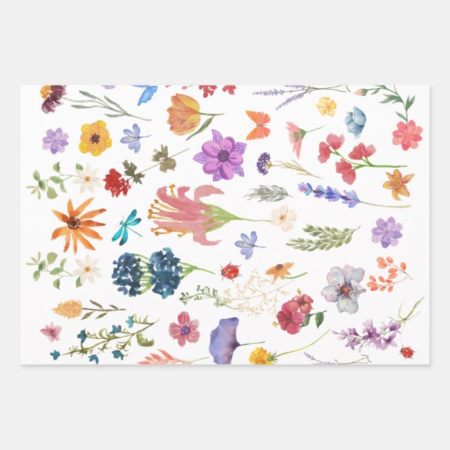 Botanical Wrapping Paper Sheet (Front)