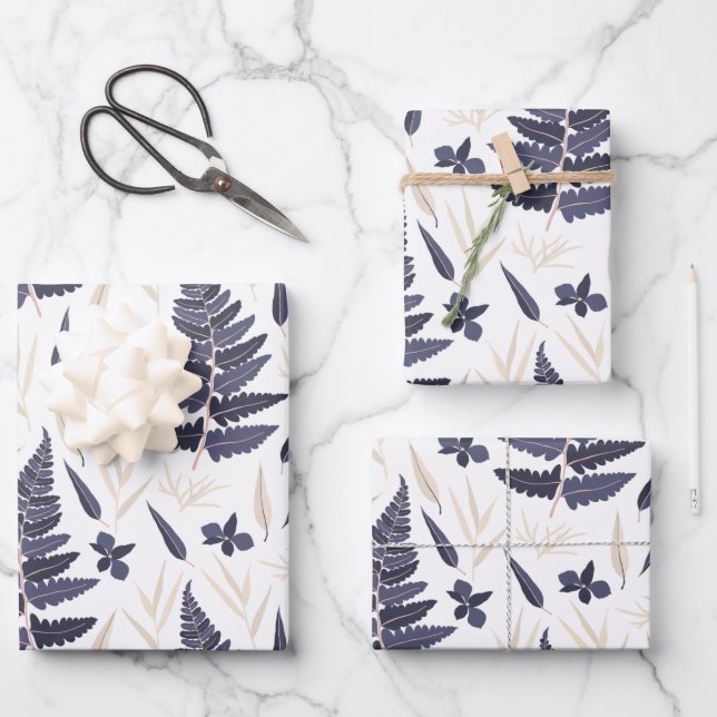 Botanical Wrapping Paper Sheets (Front)