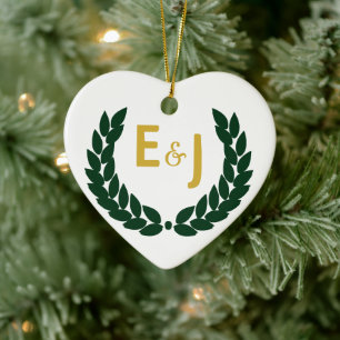 Botanical Wreath Ceramic Tree Decoration