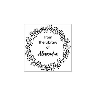 BOTANICAL WREATH From the library of Rubber Stamp