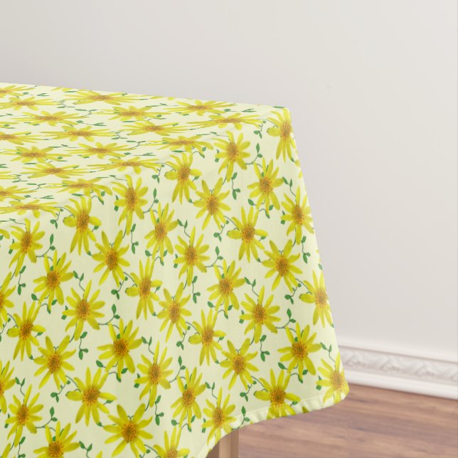 Botanical Yellow Arnica Wildflower on any Colour Tablecloth (In Situ)