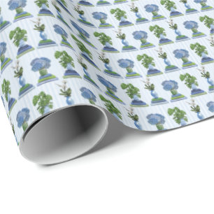 Botanicals and Books Wrapping Paper