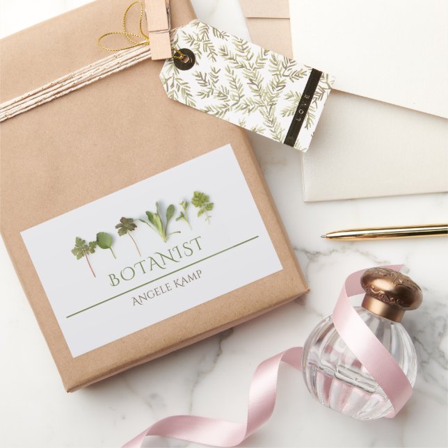 Botanist Business Rectangular Sticker (Gifting)