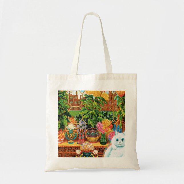 Botanist Cat By Louis Wain Tote Bag (Front)