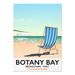Botany Bay, Broadstairs Kent beach travel poster