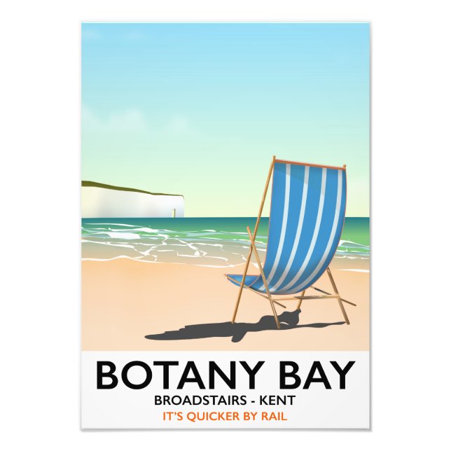 Botany Bay, Broadstairs Kent beach travel poster (Front)