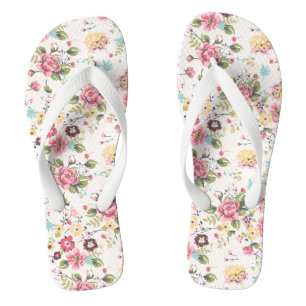 Botany Bliss Flower Flip Flops