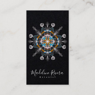 Botany Florist Yoga Boho Mandala Business Card