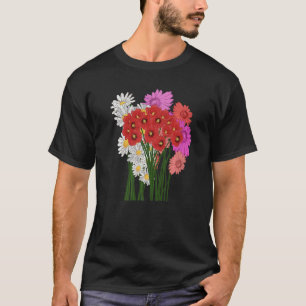 Botany Garden Flower Blossoms Nature Wildflower Bo T-Shirt