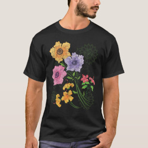 Botany Garden Flower Gardener Wildflower Blossoms T-Shirt