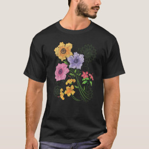 Botany Garden Flower Gardener Wildflower Blossoms T-Shirt