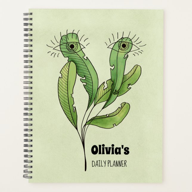 Botany notebook plant lover biology planner (Front)