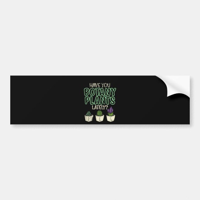 Botany Plants Bumper Sticker (Front)