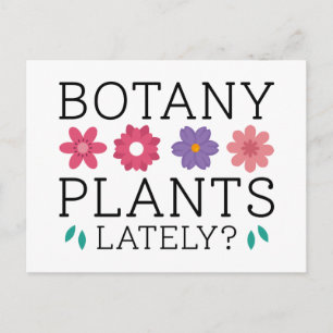 Botany Plants Lately Postcard