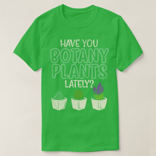 Botany Plants T-Shirt (Design Front)