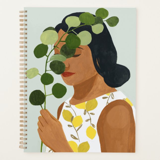 Botany Portrait - Woman with Greenery Planner (Front)
