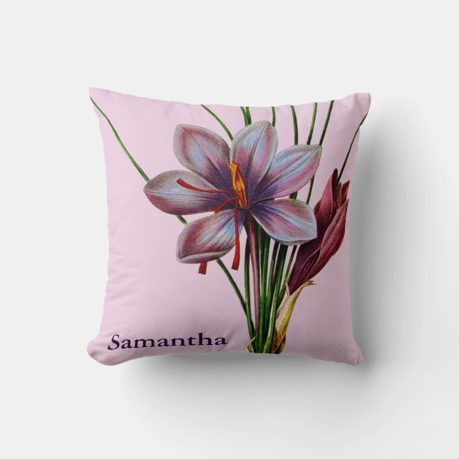 Botany: Saffron Cushion (Front)