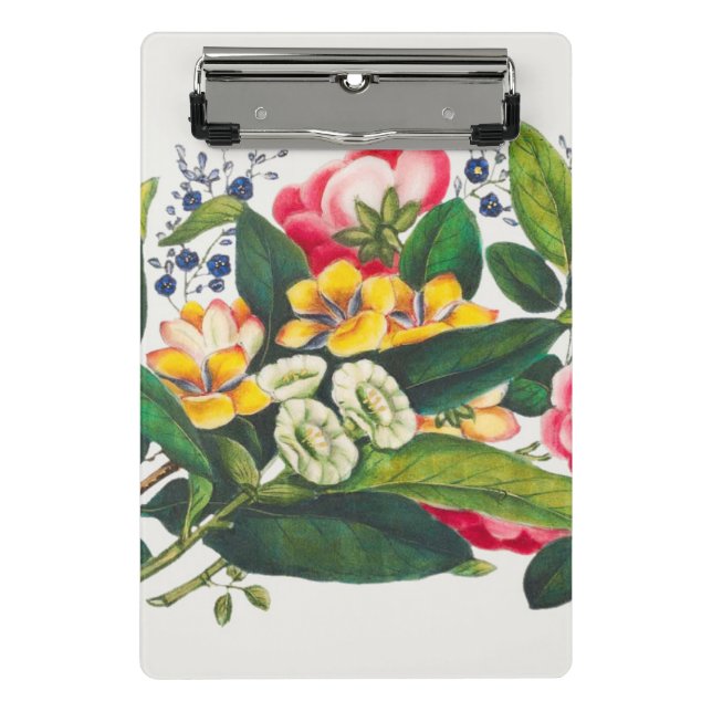 Botany Vintage Flowers Mini Clipboard (Front)