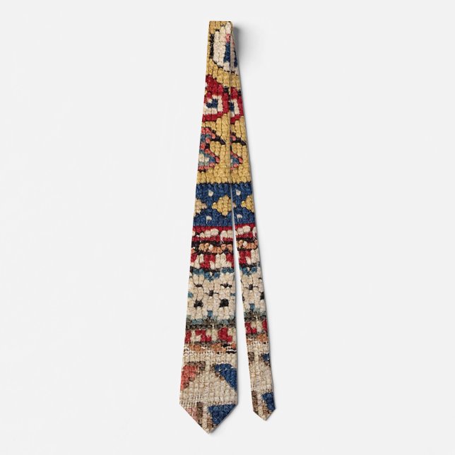 Botehs Blue Diamond Band :: 17th Century Colorful Tie (Front)