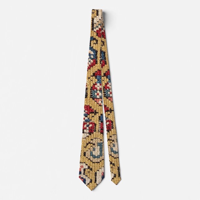 Botehs Tear Drop :: 17th Century Colorful Muted Tie (Front)