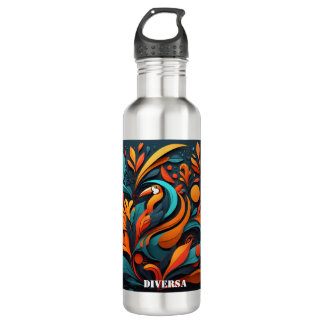 Botella Reutilizable Arte Simbólico Natural 710 Ml Water Bottle