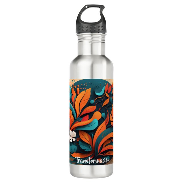 Botella Reutilizable Arte Transformación Natural 710 Ml Water Bottle (Front)