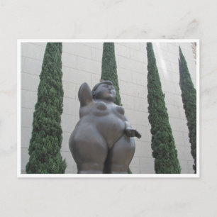 botero female postcard