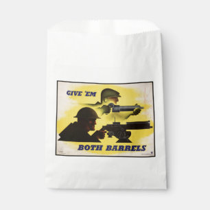 Both Barrels, Military & Industry, War Effort Favour Bags
