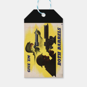 Both Barrels, Military & Industry, War Effort Gift Tags