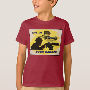Both Barrels, Military & Industry, War Effort T-Shirt