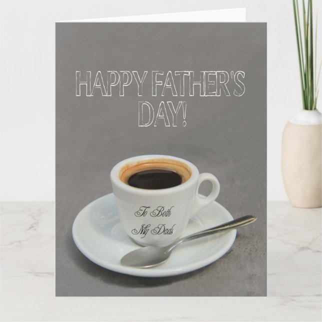 Both Dads Happy Father's Day Card (Front)