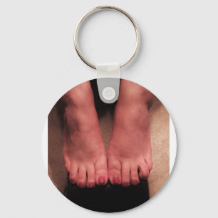 BOTH FEET KEY RING