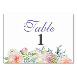 both sided spring flower, table card