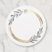 both sides faux foil circle