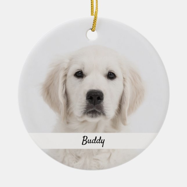 Both Sides Pet Photo Ornaments Keepsake Gifts (Front)