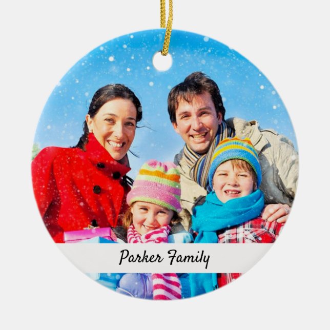 Both Sides Photo Ornaments Keepsake Gifts (Front)