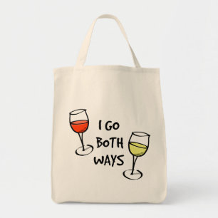 Both Ways Wine Glasses Tote Bag