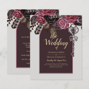 BOTHIC ROSE Burgundy Fall Wedding