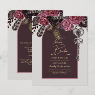 BOTHIC ROSE Burgundy Fall Wedding